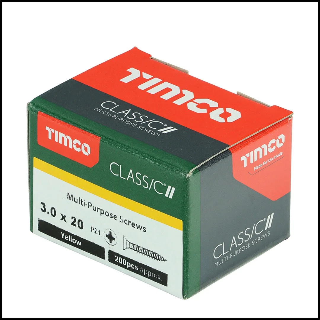 TIMco Classic 3.0 x 20 Multi-Purpose Screws (Box of 200)