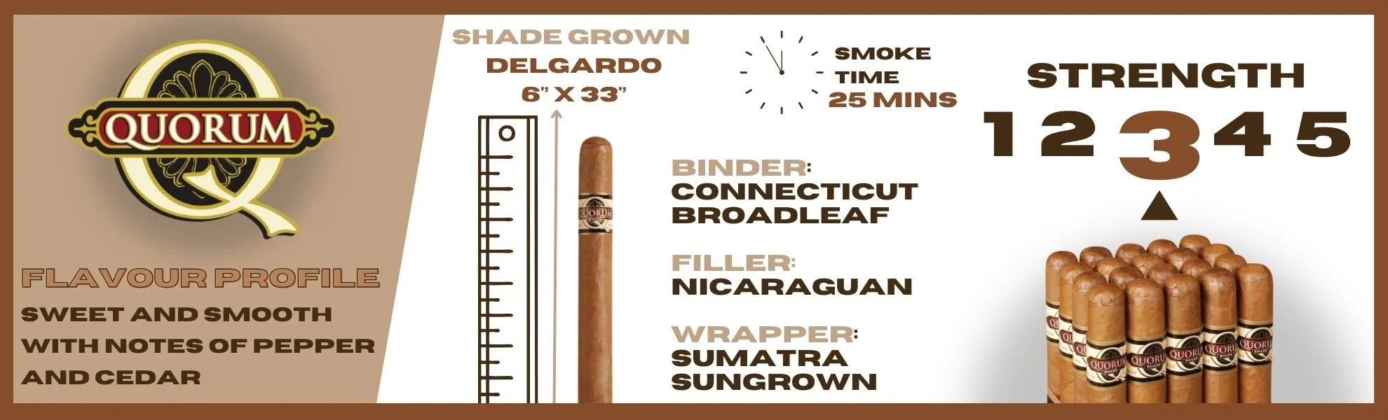 Quorum Shade Grown Delgado Cigar