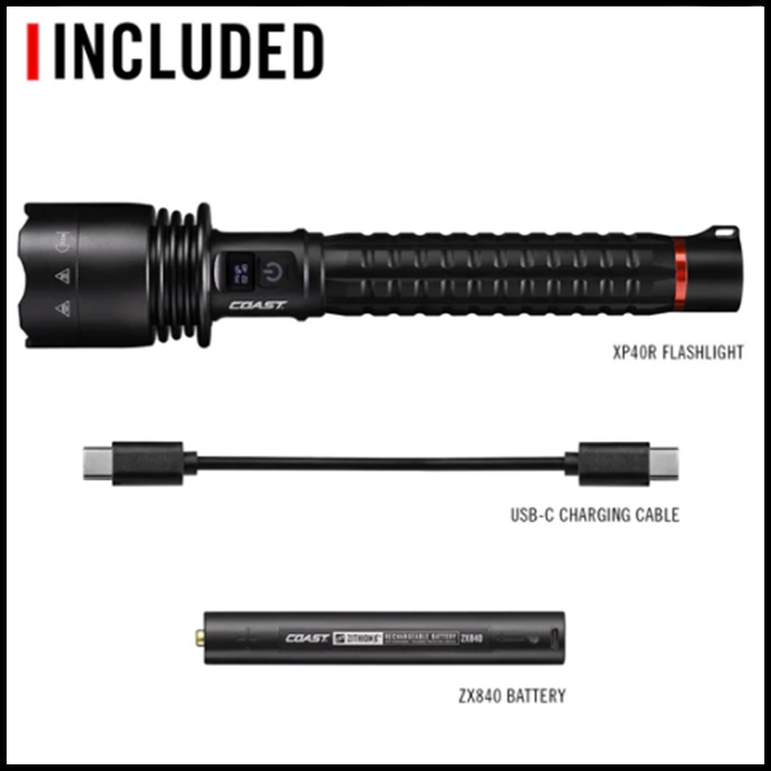 Coast XP40R Power iQ Rechargeable Led Torch