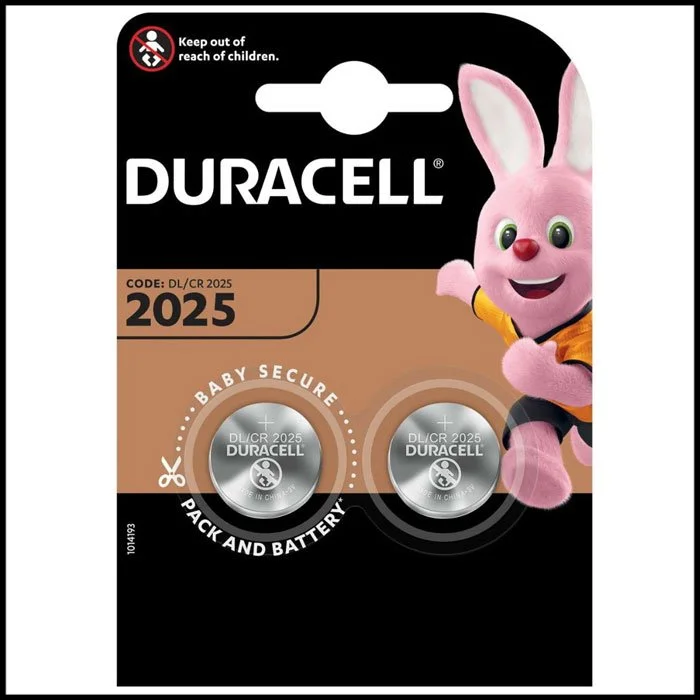 Duracell CR2025 3V Lithium - Pack of 2