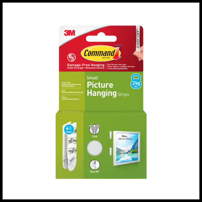 Command Small Picture Strips - Pack of 4