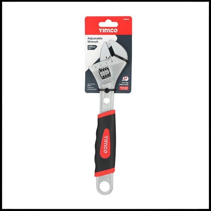 TIMco 10" 250mm Adjustable Wrench