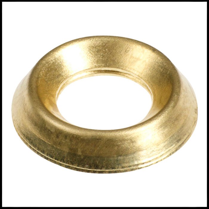 Timco Electro Brass 8g Screw Cup Washers (55)
