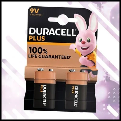 Duracell 9V Battery Pack (Twin Pack)