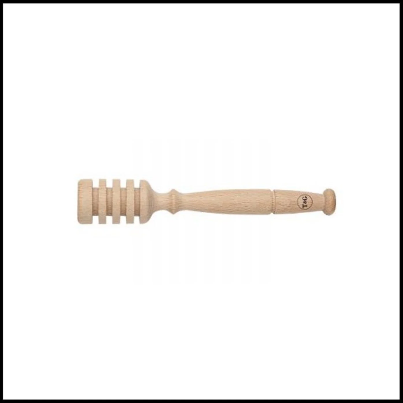 Wooden honey dipper