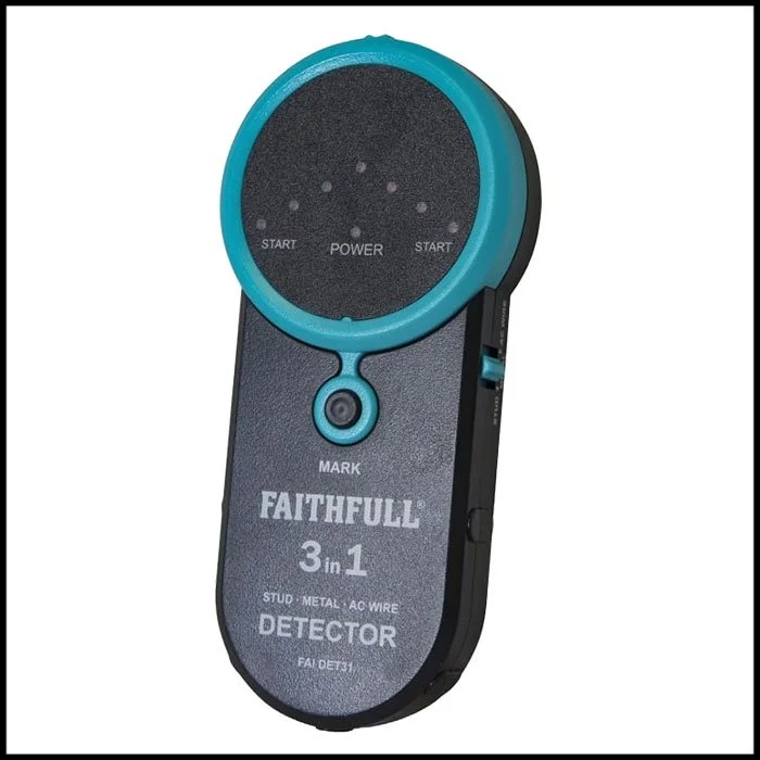 Faithfull 3-in-1 Stud, Metal & Live Wire Detector