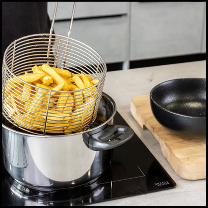 KitchenCraft Stainless Steel Large Chip Fryer and Basket