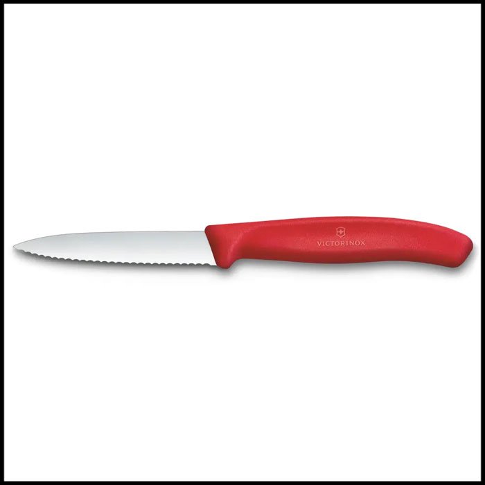 Victorinox Classic Serrated Paring Knife 8cm - Red Handle