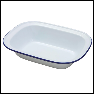 Falcon Oblong Pie Dish- Traditional White 30cm