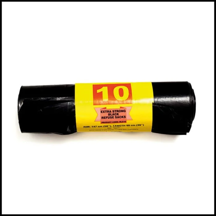 Tristar Extra-Strong Black Refuse Sacks - Pack of 10