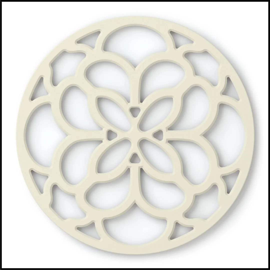 Zeal Silicone Heritage Circular Silicone Trivet (Cream)