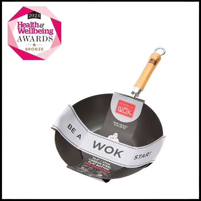 School of Wok 10.5"/27cm Pre-Seasoned Carbon Steel Wok