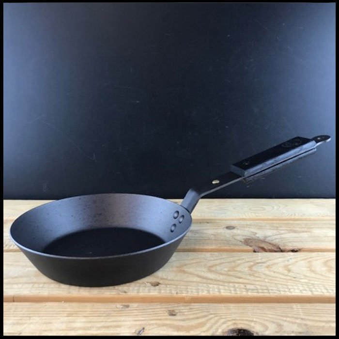 Netherton 8" Spun Iron Frying Pan - Ebonised Black