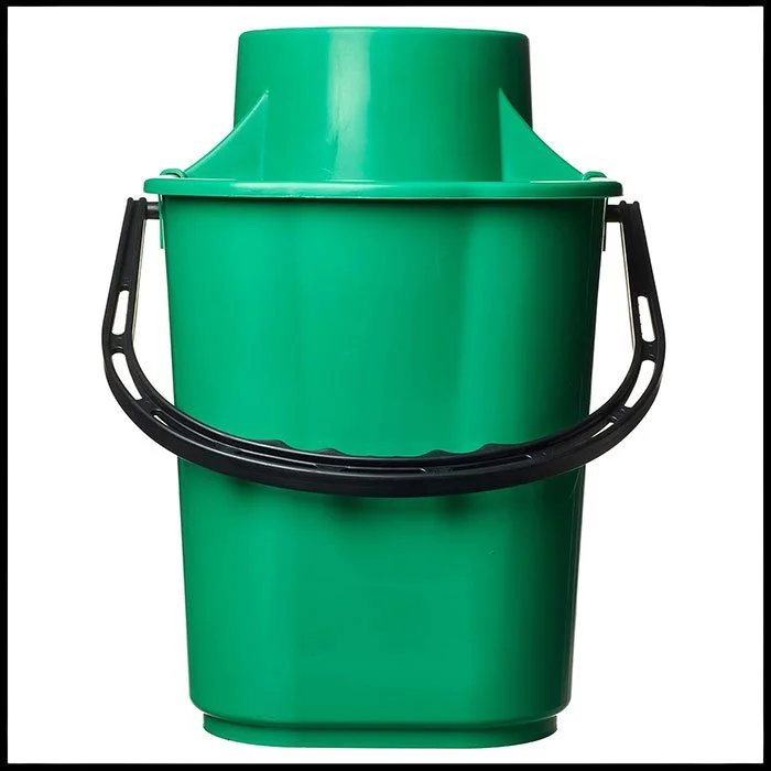 R Scott 15L Recycled Professional Bucket & Wringer - Green — C Booth & Son