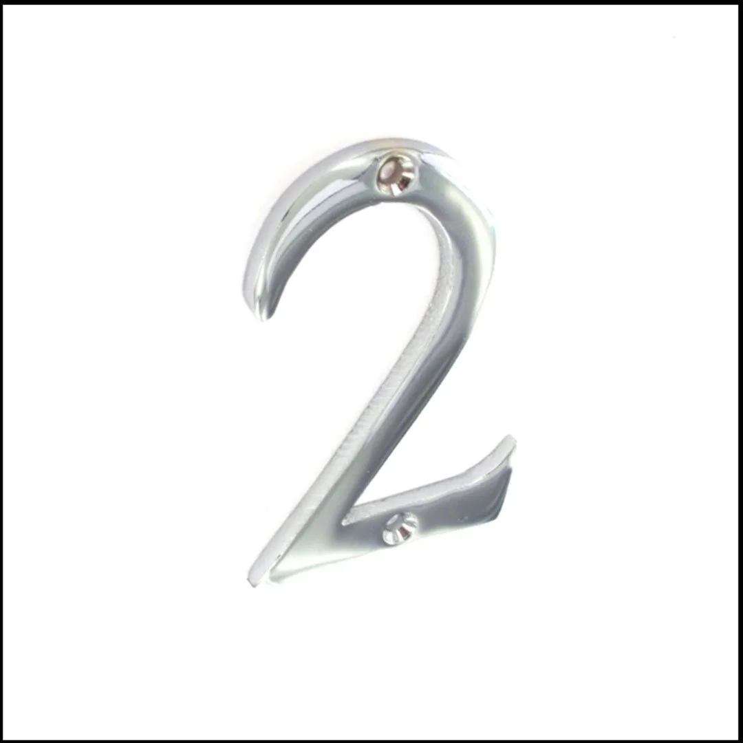Securit Chrome Numeral 75mm - 2