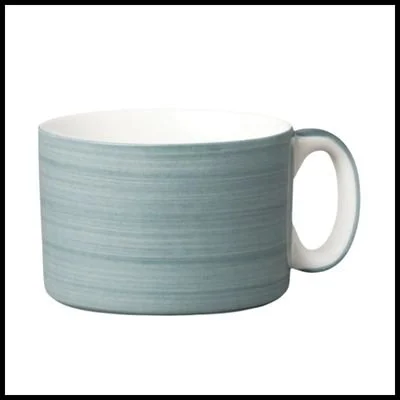 Wm Bartleet Wide Porcelain 0.8 Pint Mug - Ocean Grey