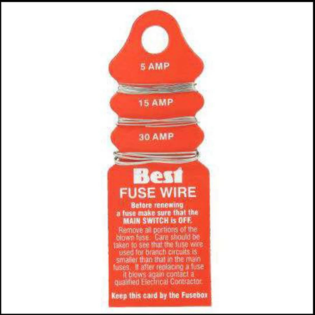 Fuse Wire — Bulbs & Electrical Fittings — C Booth & Son