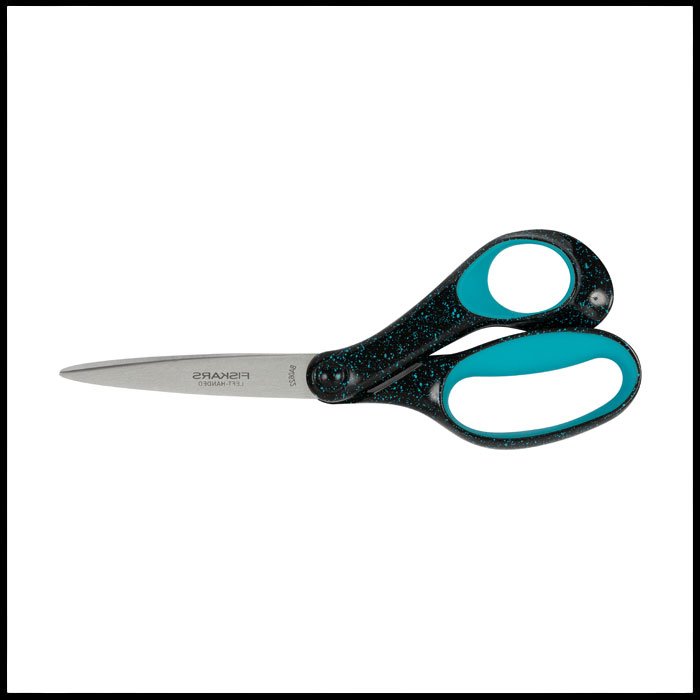Fiskars Left Handed Speckled Blue Scissor 20cm