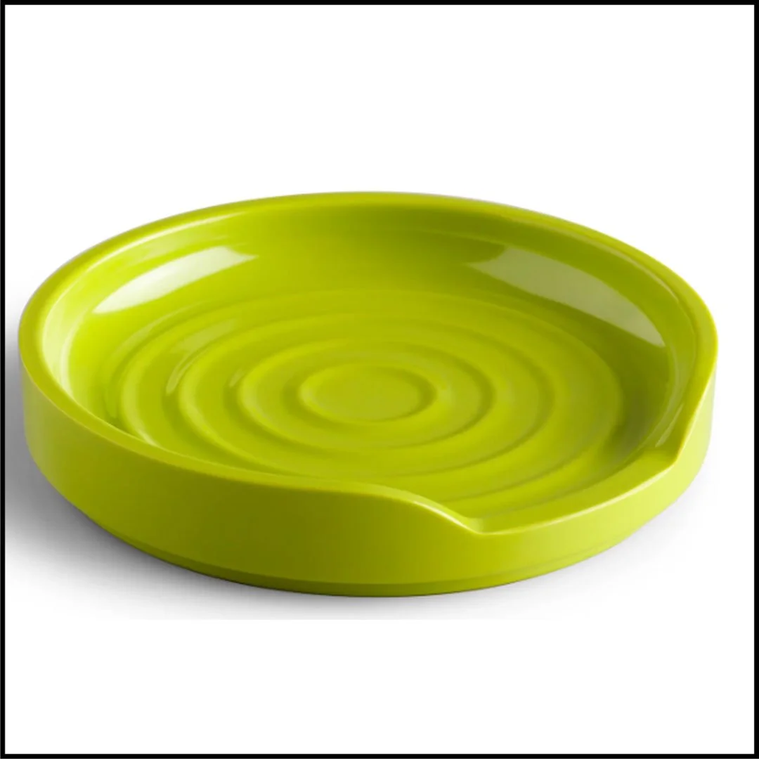 Melamine Stacking Spoon Rest, 12cm (Lime Green)