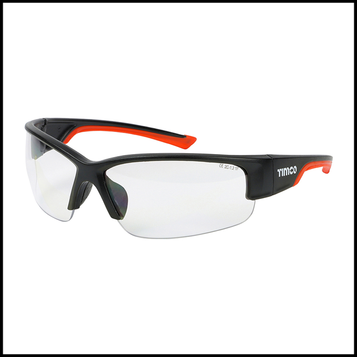 Timco Premium Safety Glasses - Clear