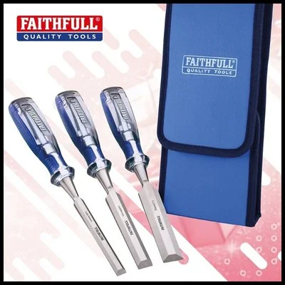 Faithfull Chisel Set (3) In Wallet