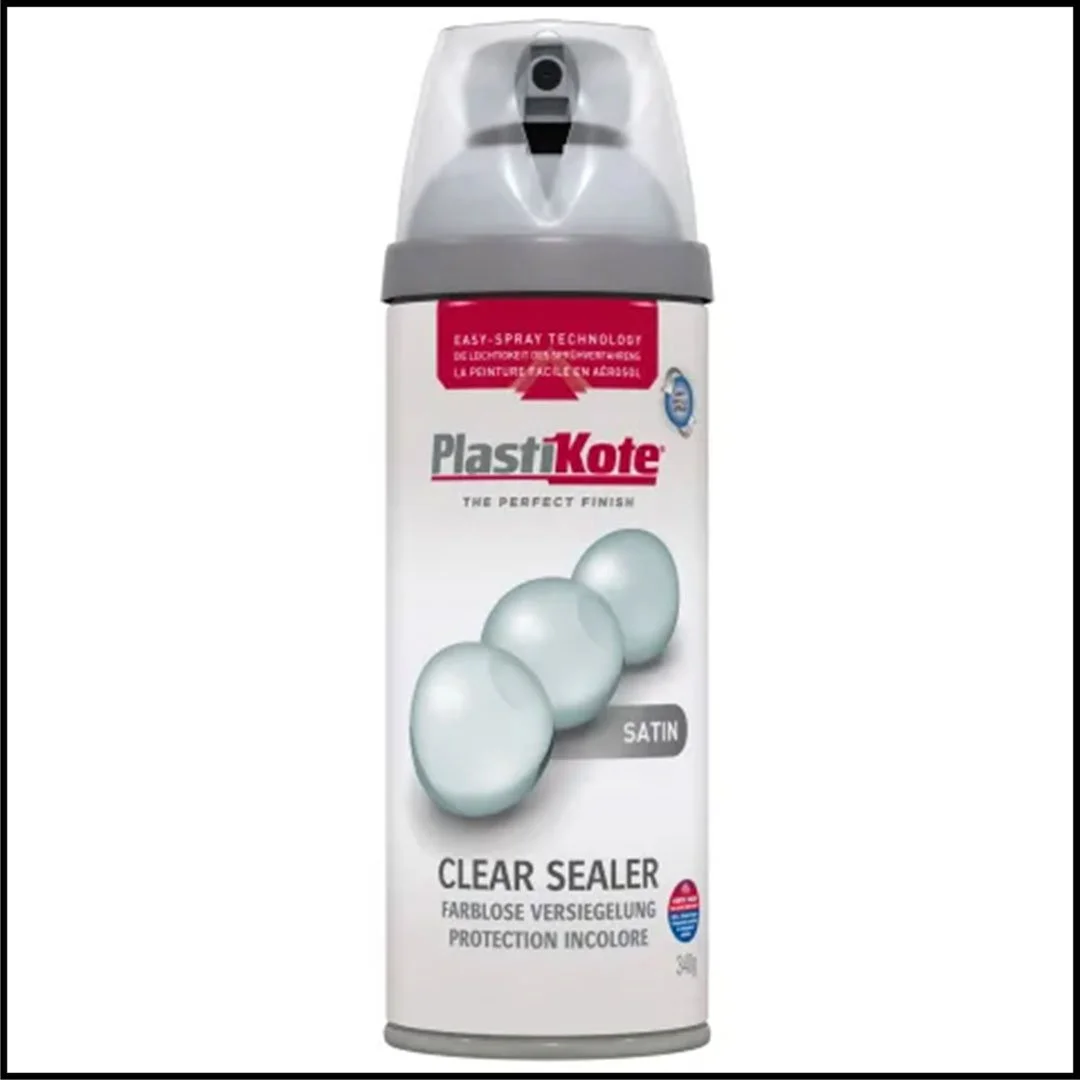 Plastikote Twist & Spray Satin Clear Sealer 400ml