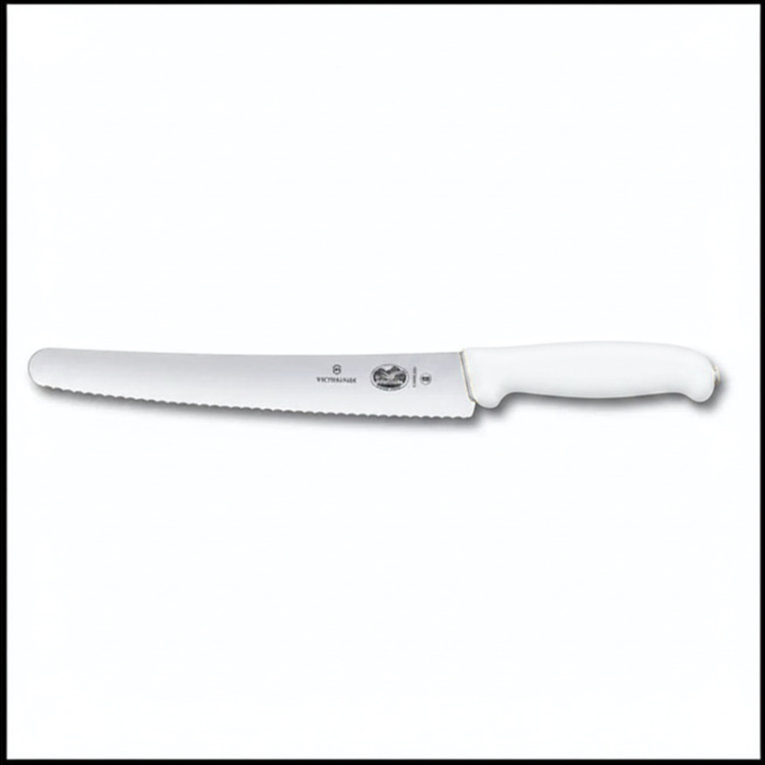 Victorinox Fibrox 26cm Bread / Pastry Knife - White Handle