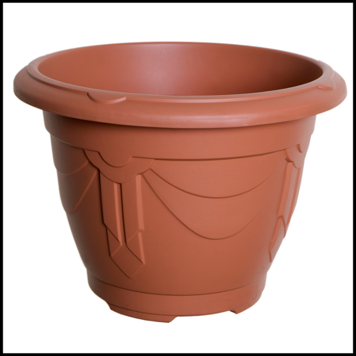24cm Venetian Round Planter - Terracotta