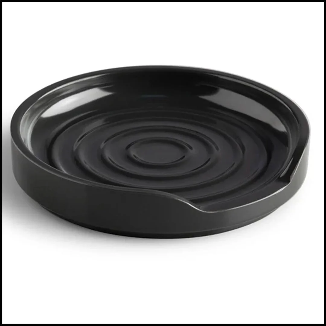 Melamine Stacking Spoon Rest, 12cm (Dark Grey)