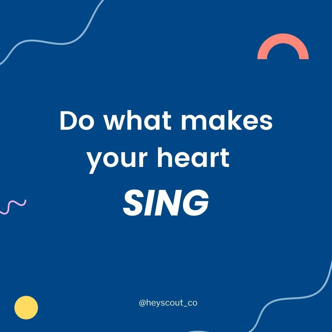What makes your heart SING?⁠
⁠
I see so many people trying to do what they think they SHOULD enjoy, rather than the things they truly love to do.⁠
⁠
This weekend get to know YOURSELF and really understand what it is that makes your heart sing.⁠
⁠
EMB