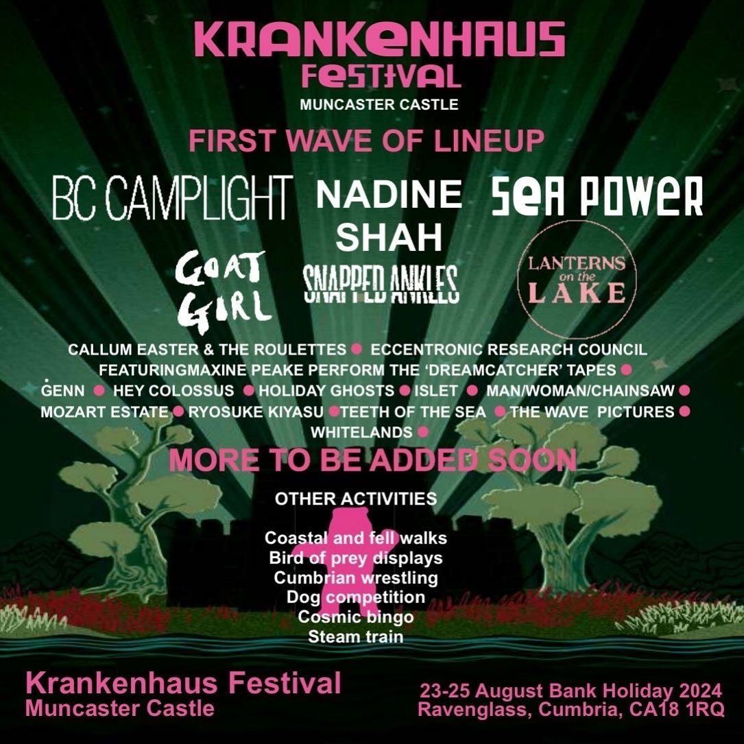 Just announced: @bccamplight @lanternsonthelake @thewavepictures will be at @krankenhausfestival this summer!