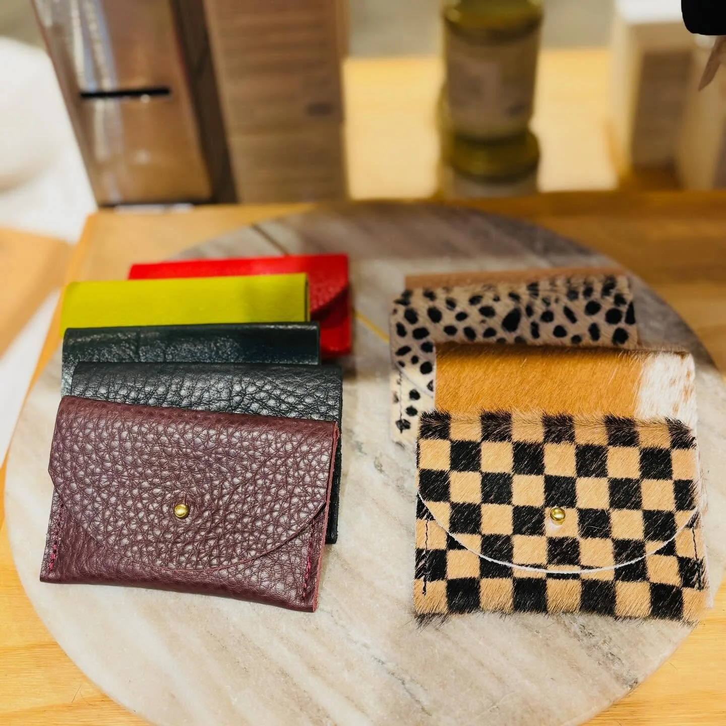 Need a gift? These small leather wallets fit only what you really need to carry. Thanks for shopping locally and supporting small businesses! Open daily 11 am-6 pm. 

#shoplocal #visitmccall #gifts #shoppingweather #weship
