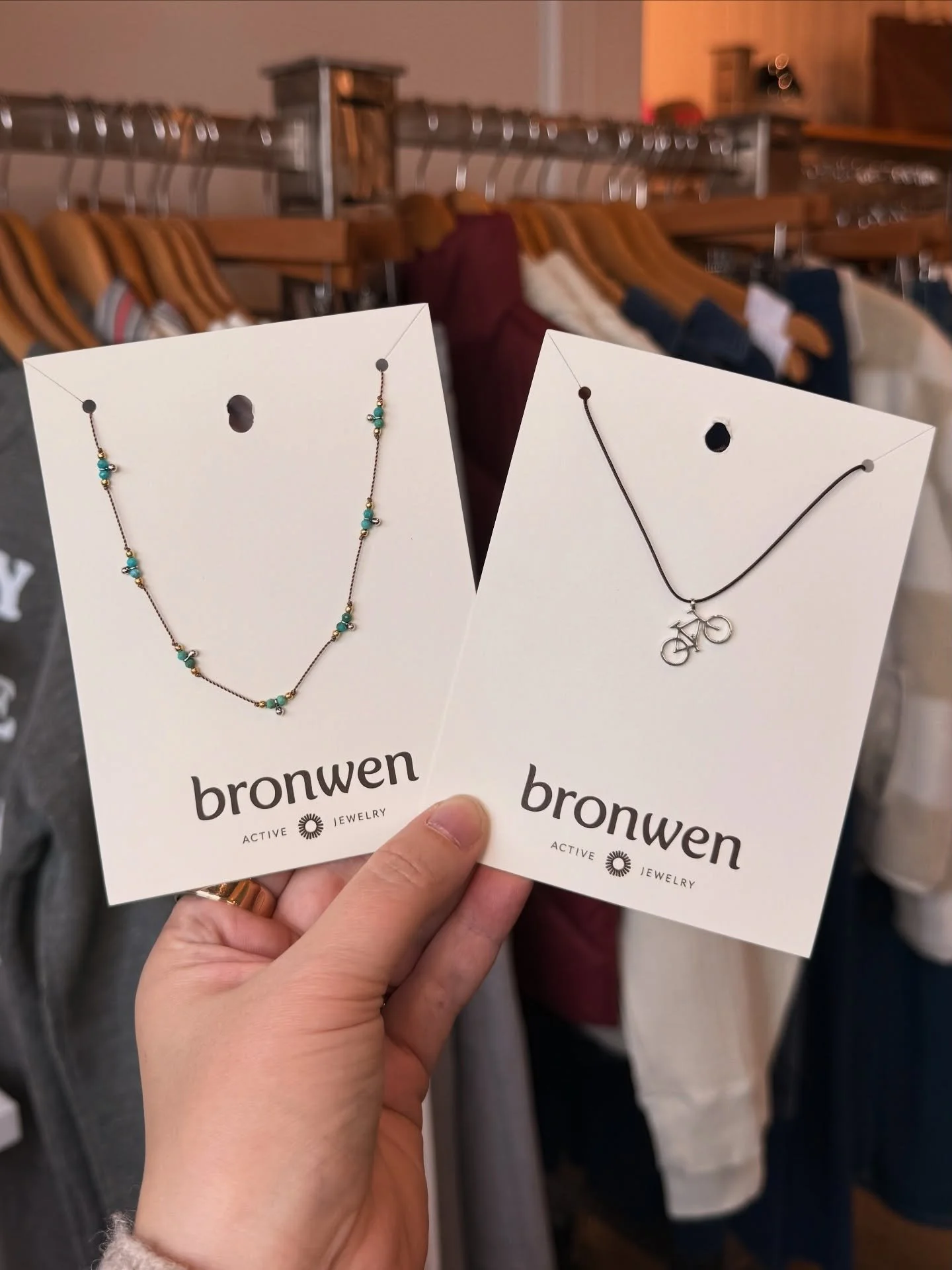 We love Bronwen Jewelry for its lightweight, durable designs and mountain life vibes. Perfect for everything, from powder days to evenings on the town. Active, artisan jewelry from Bend, Oregon ⛷️

Available now at Monkey Love 

#MonkeyLoveMcCall #Br