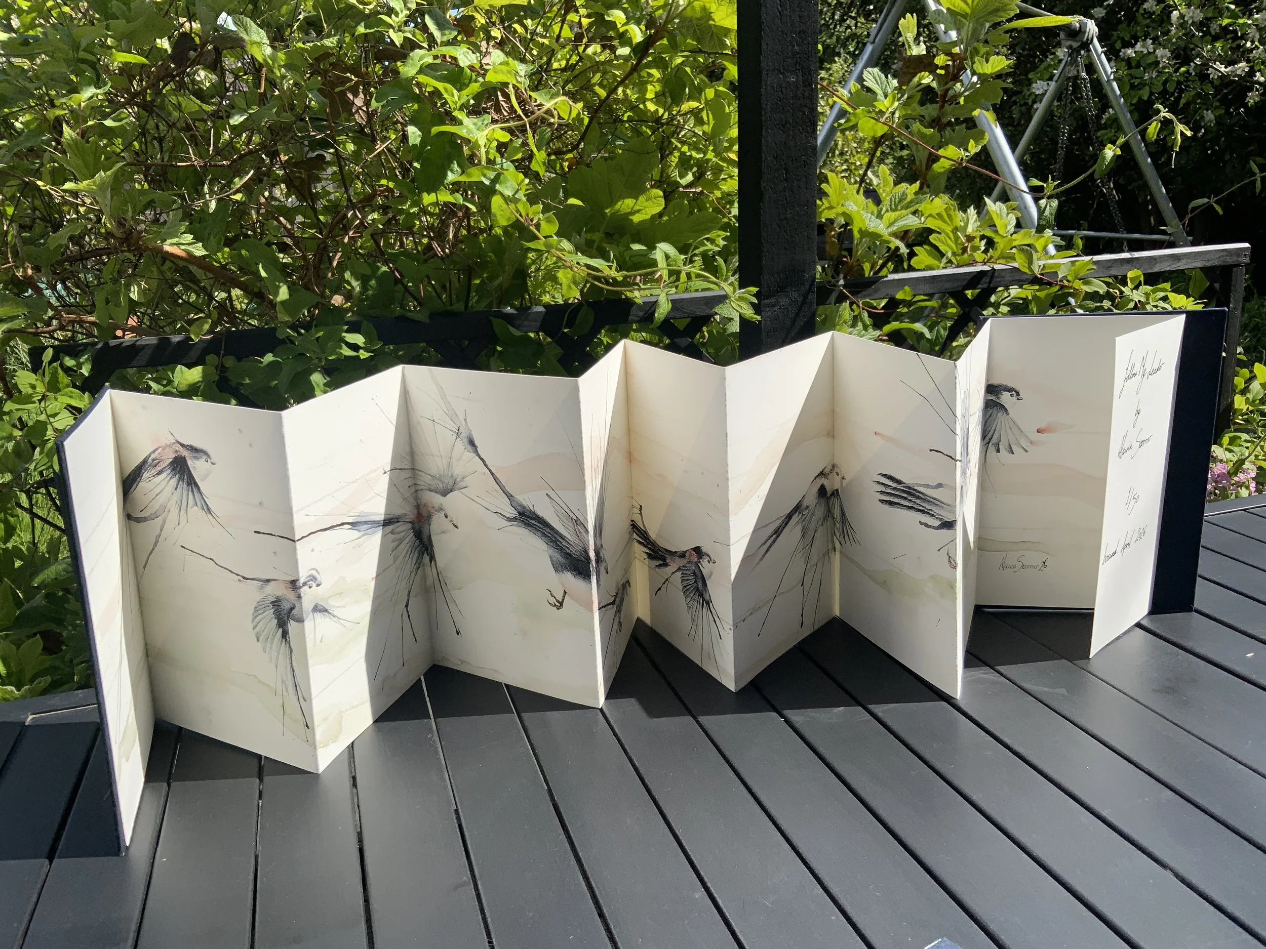 Follow My Leader - concertina book print