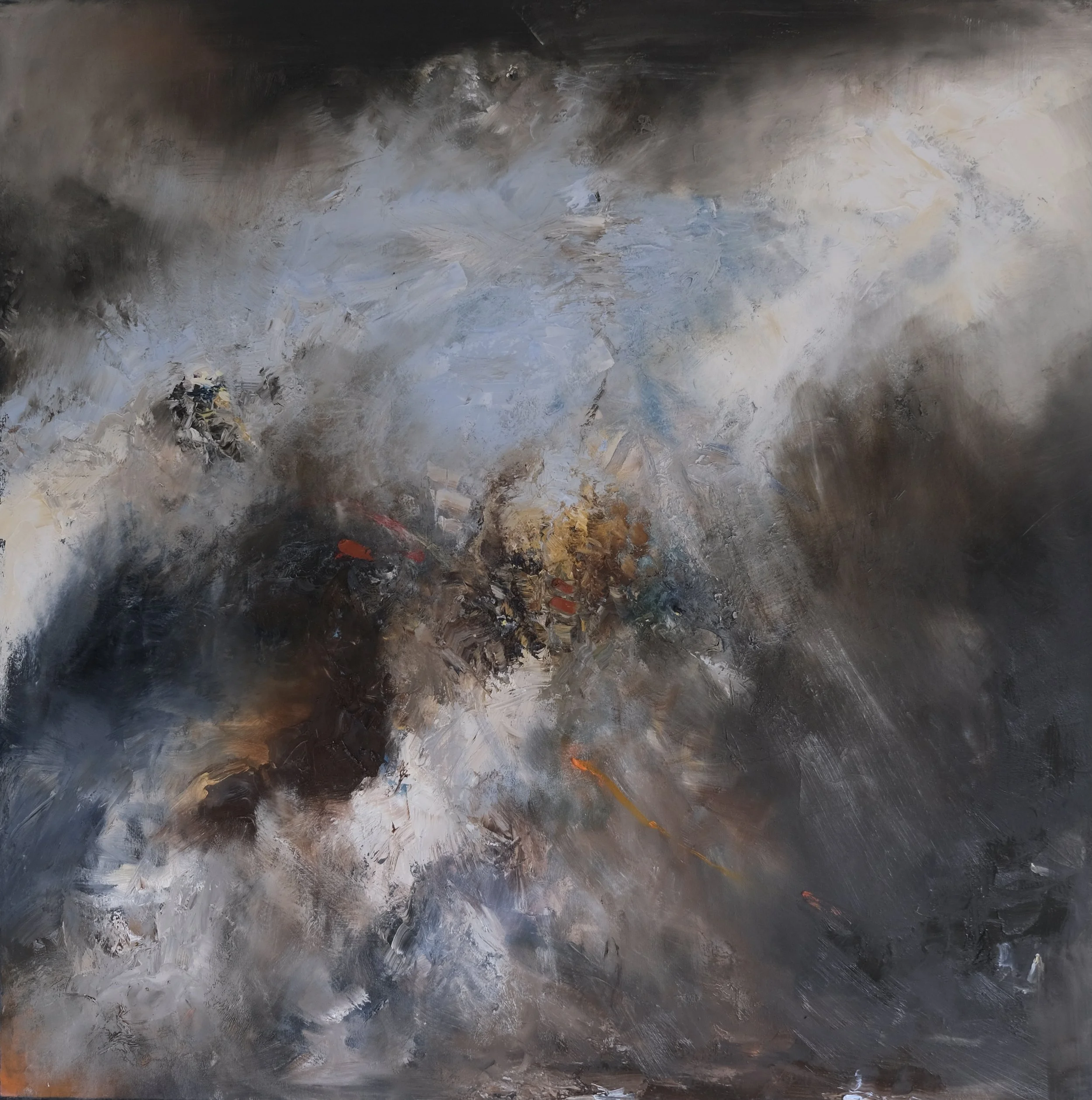 Traversing 100x100cm oil on canvas JJWeeks 2023