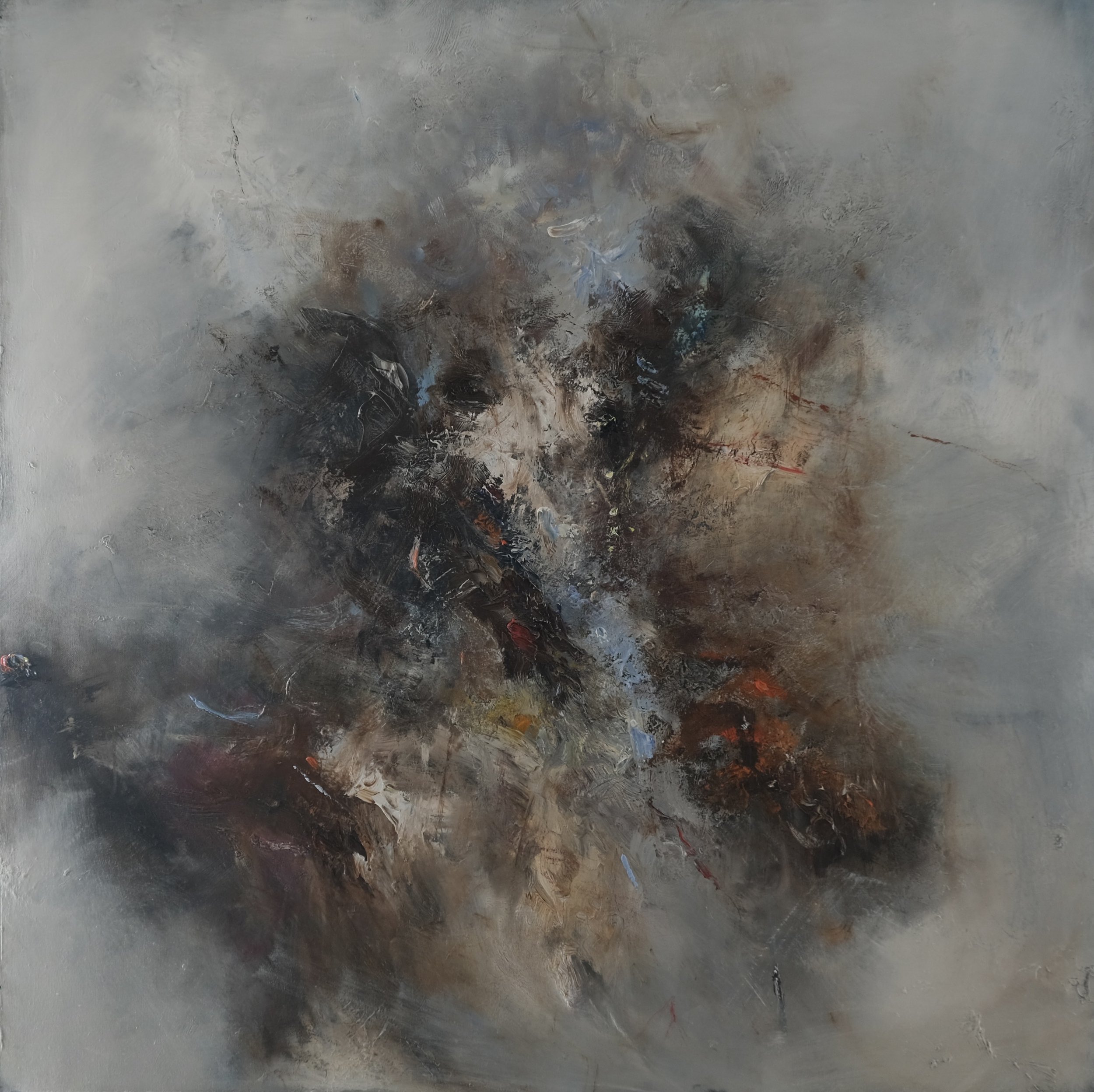 Mid Point Of Dissolve II 100x100cm oil on canvas JJWeeks 2023