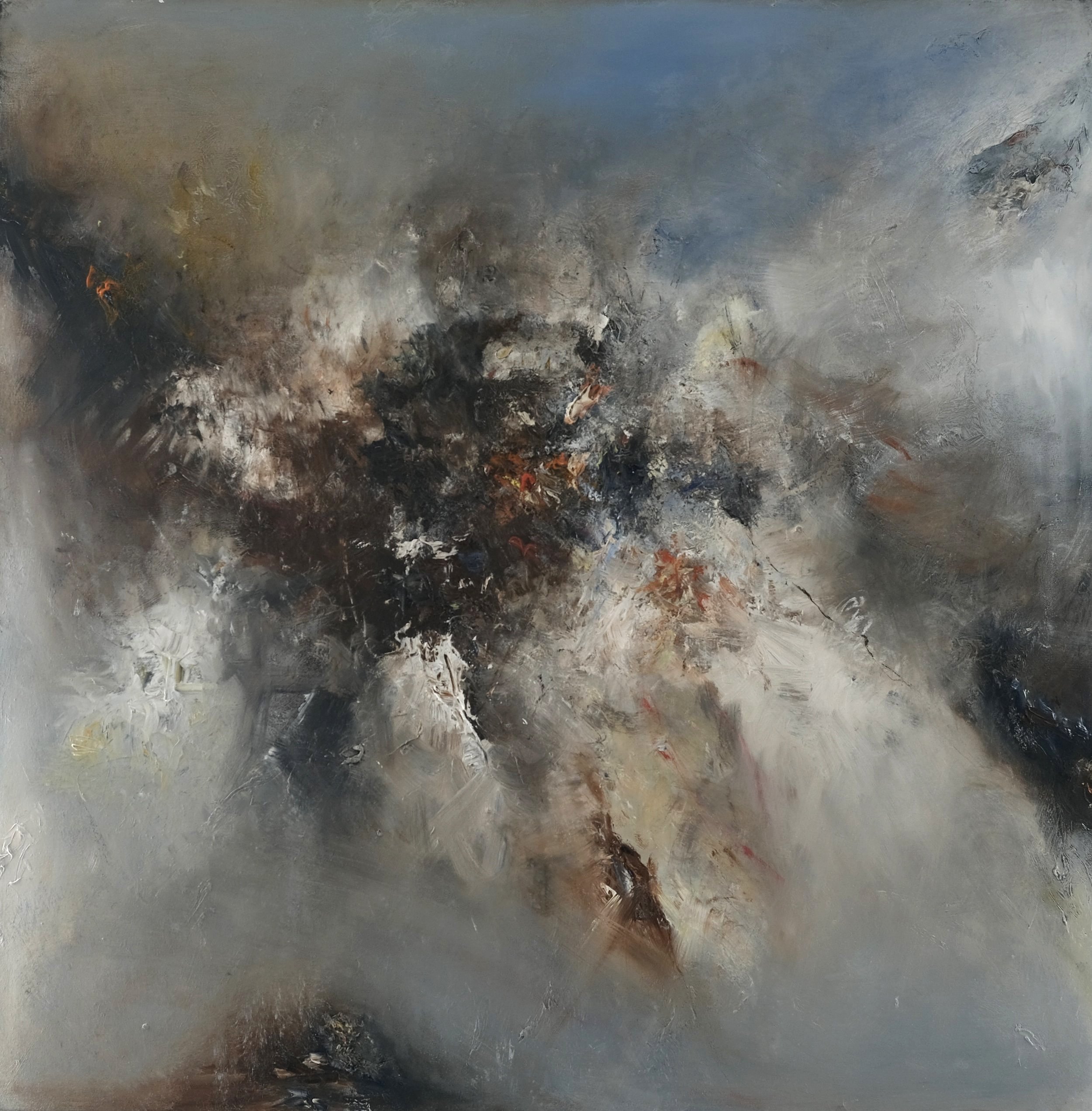Mid Point Of Dissolve I 100x100cm oil on canvas JJWeeks 2023