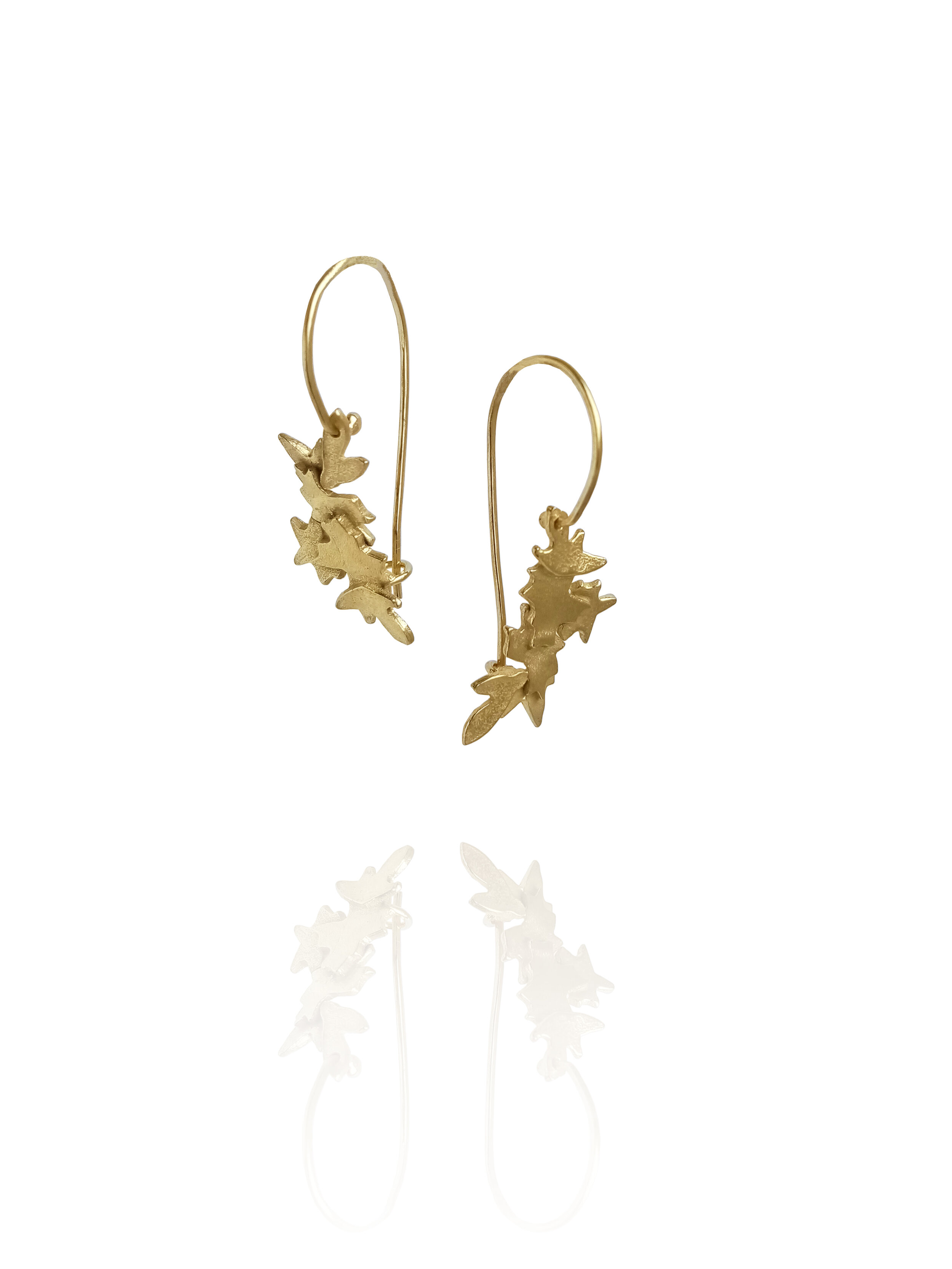 Fiona McAlear Blossom mini earrings. 125. Photo F. McAlear. 22ct Gold plate.jpg