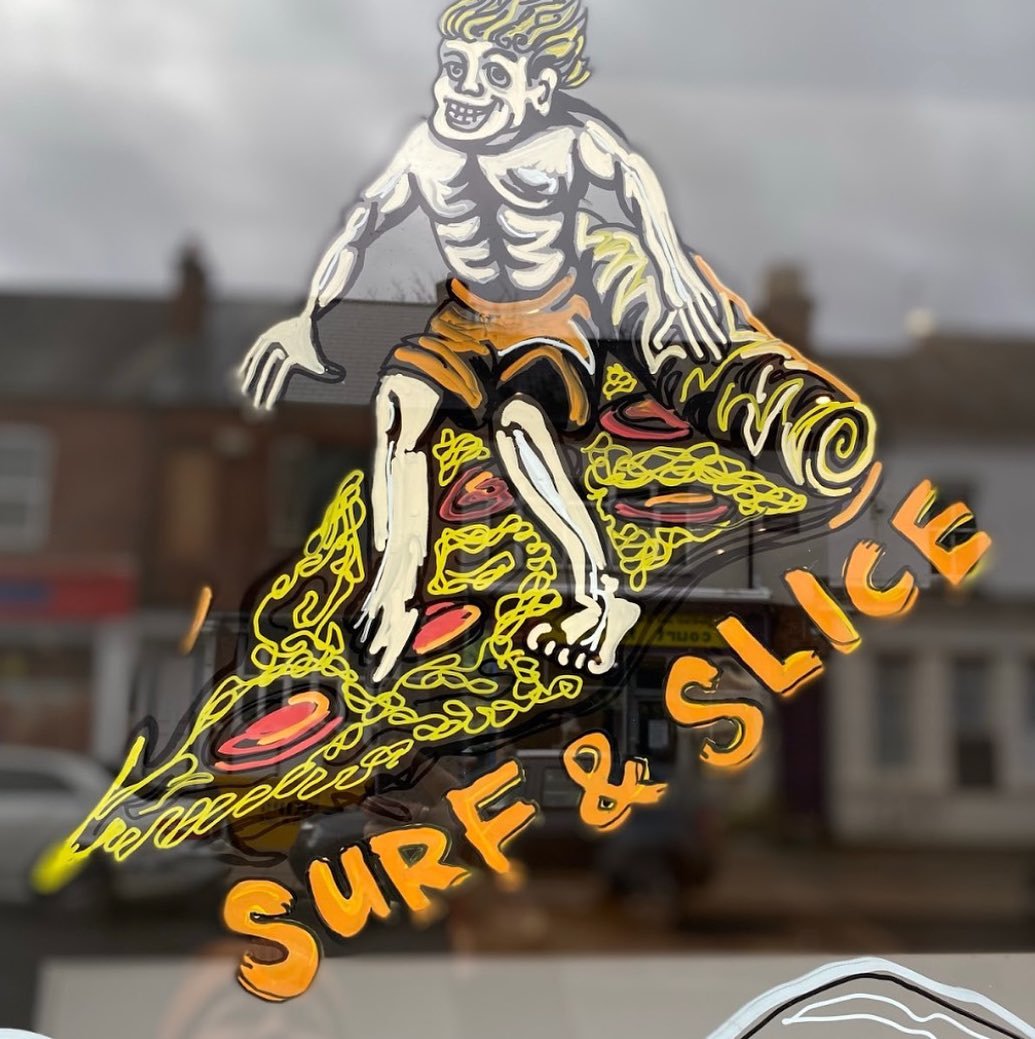 🍕 Surf&rsquo;s up, slice lovers! 🍕

From catching the perfect wave to savouring the perfect slice, this design is all about capturing the laid-back vibes of surf culture fused with the irresistible allure of pizza perfection! 

 If you&rsquo;re fee