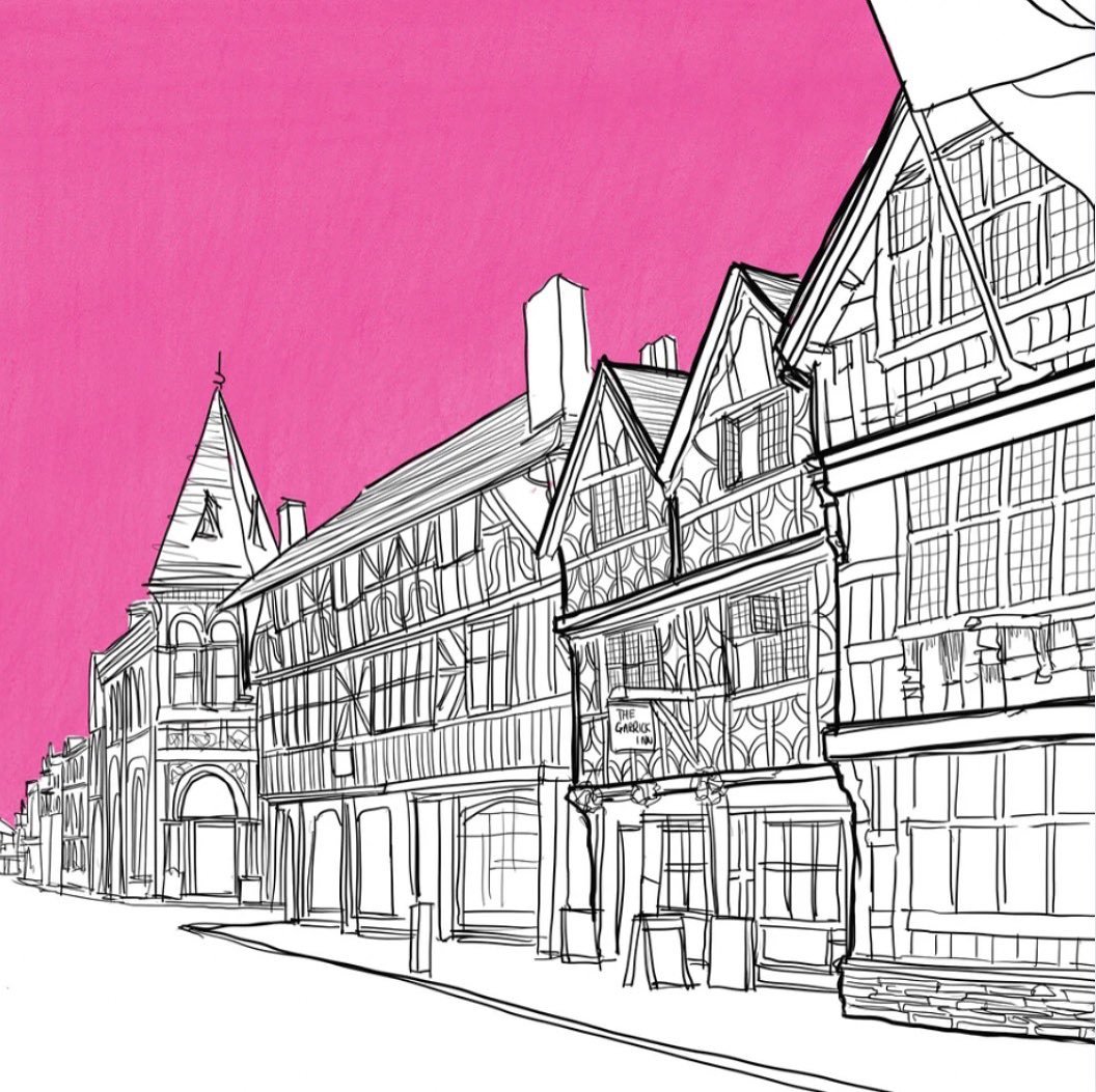 🎨💖 Now Available on Etsy: Chapel St, Stratford Illustration 🏰🌸

The vibrant Chapel St, Stratford Illustration featuring Shakespearean charm against a bold pink background is now ready to adorn your walls!
 
#ChapelSt #StratfordUponAvon #EtsyFinds