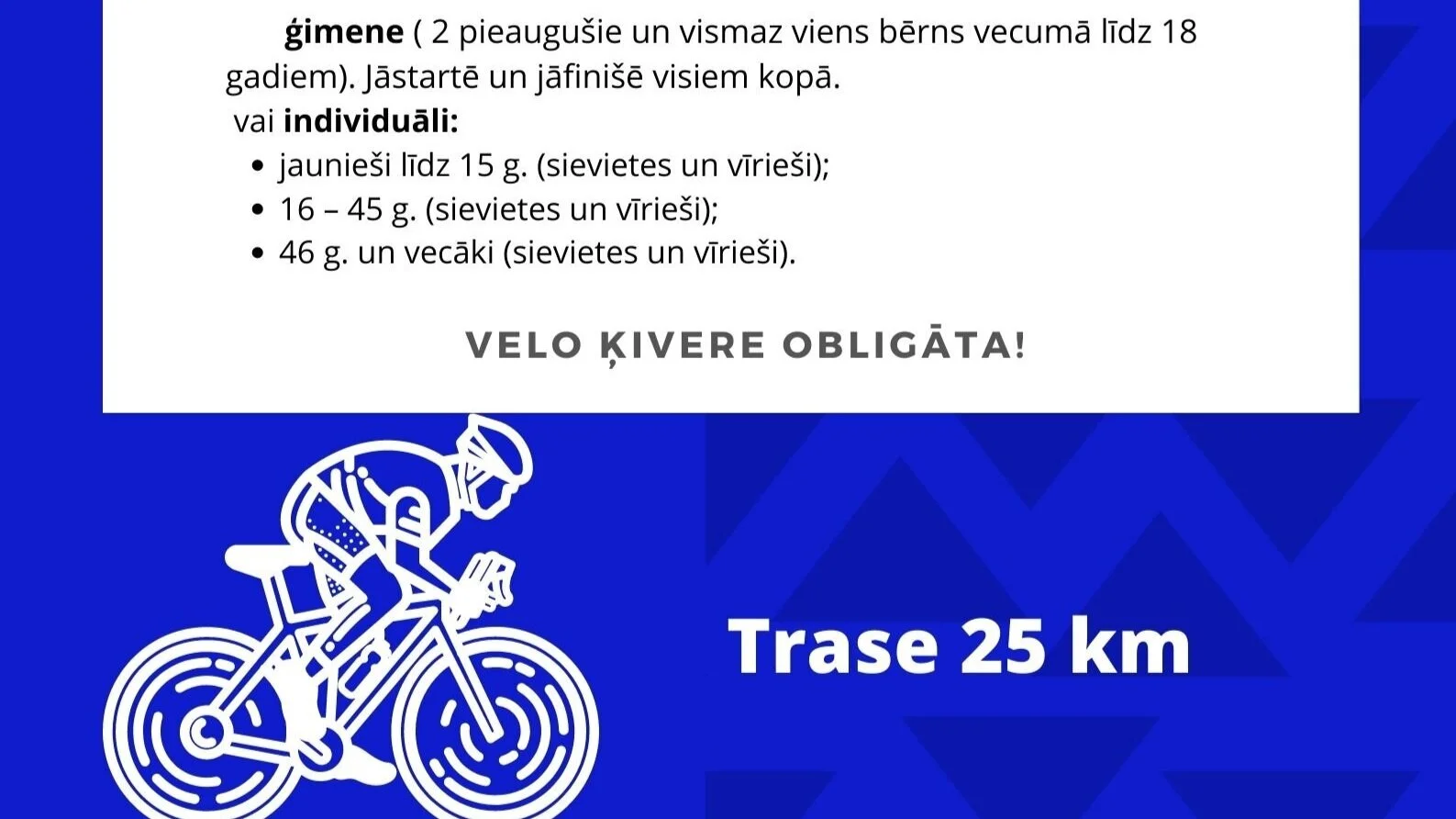Aizkraukles novada sporta centra velo izaicinājums 2021 (pagarināts termiņš)