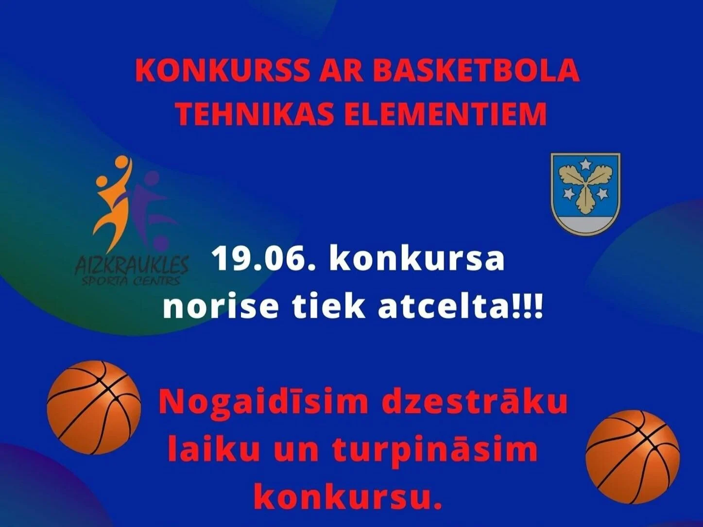 PĀRCELTS konkurss ar basketbola elementiem!