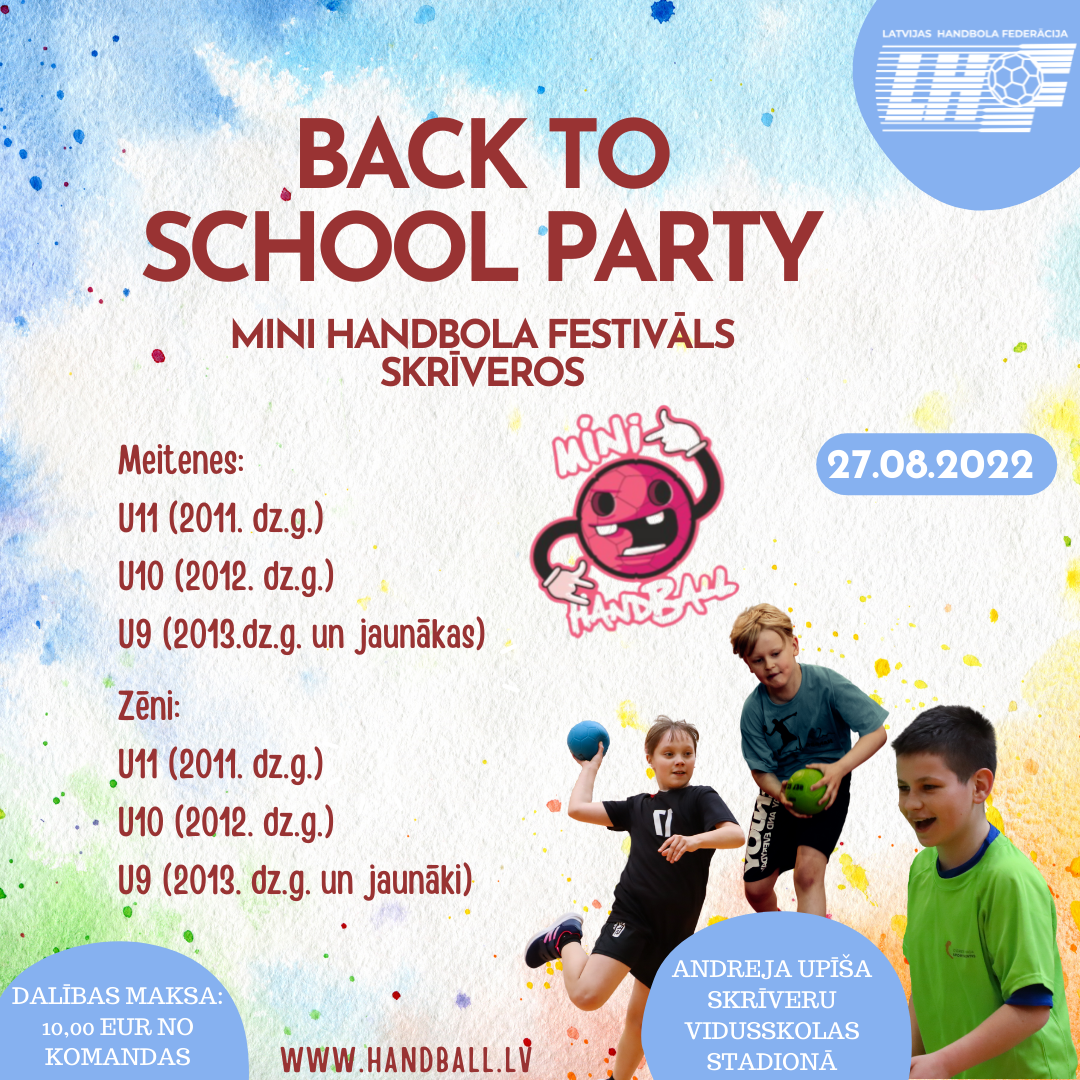 Mini handbola festivāls Skrīveros 2022 