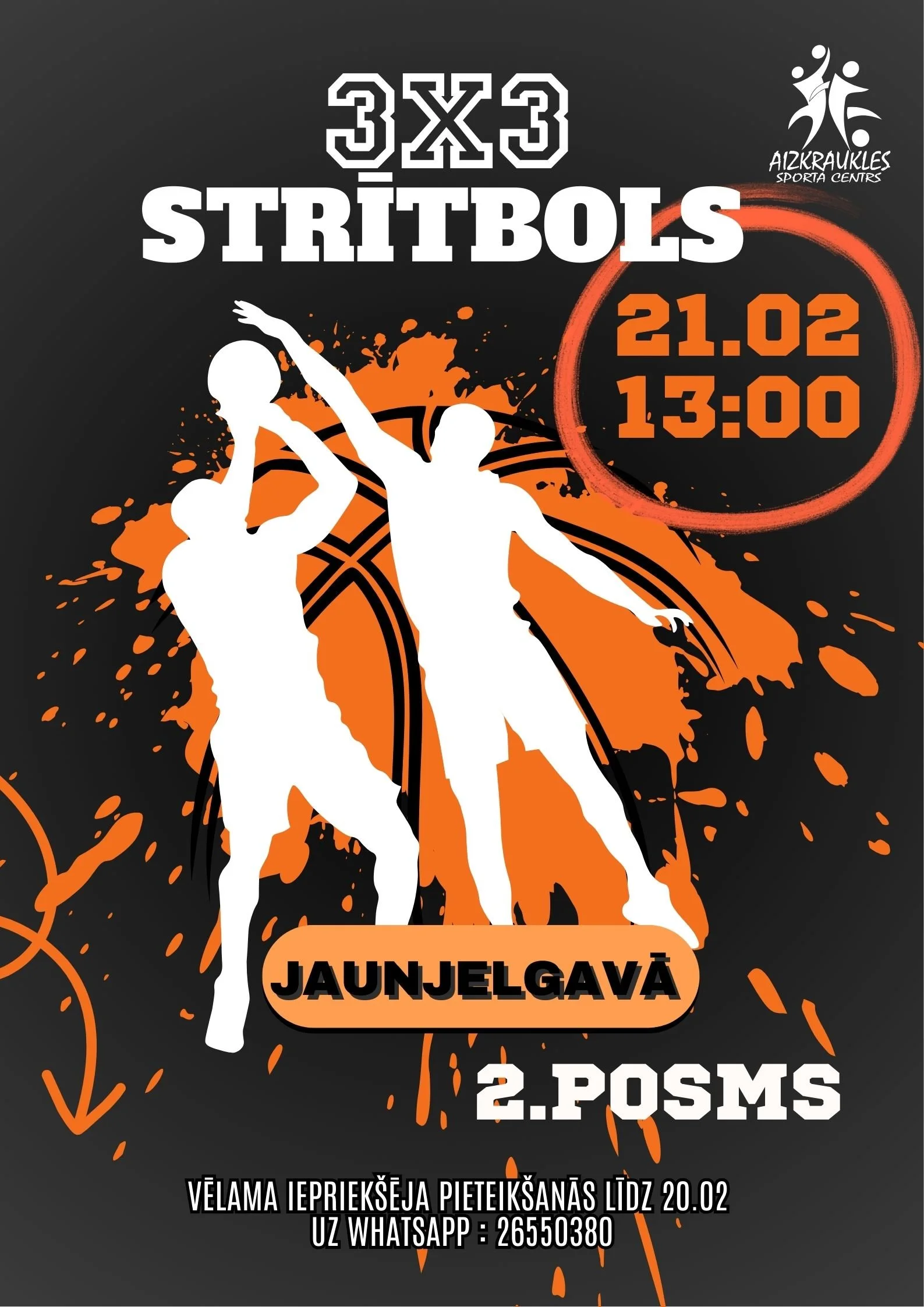 3X3 strītbola turnīrs Jaunjelgavā