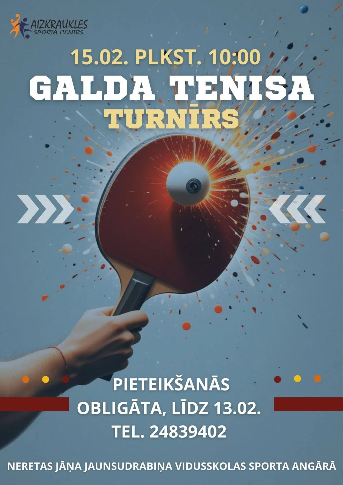 Galda tenisa sacensības Neretā