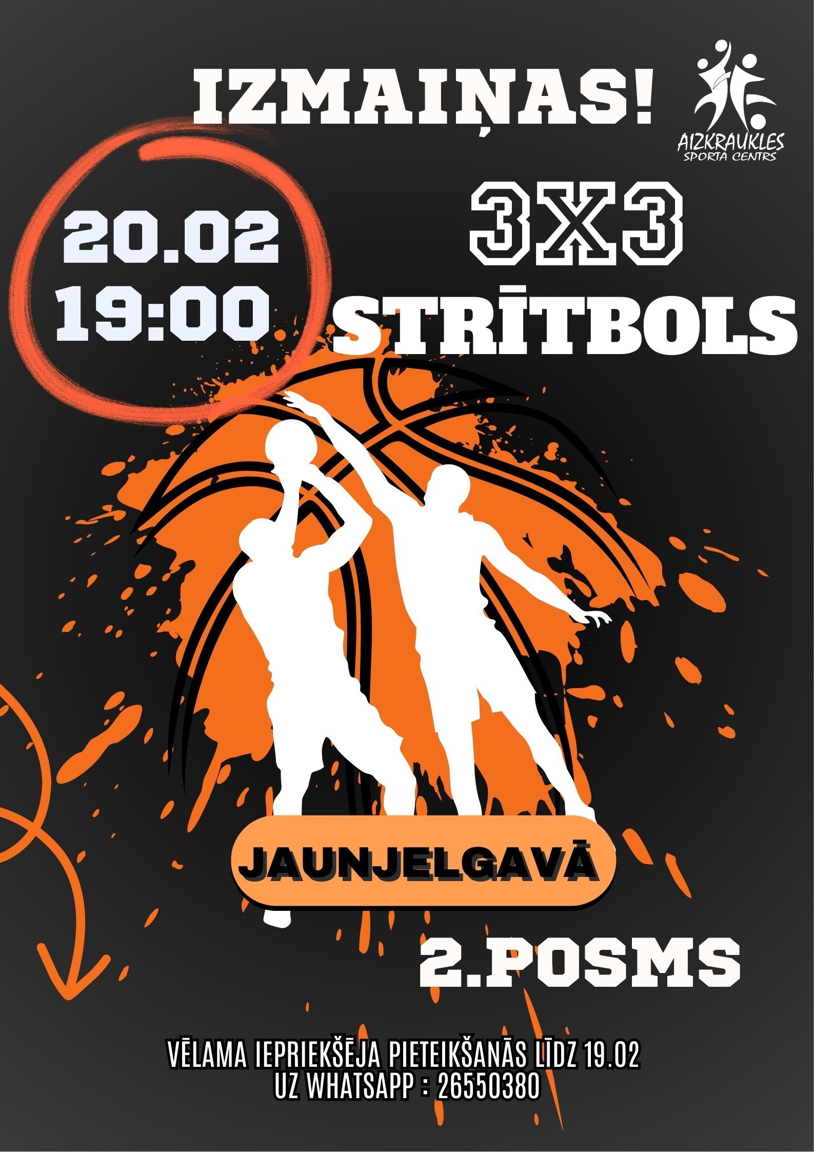 3X3 strītbola turnīrs Jaunjelgavā