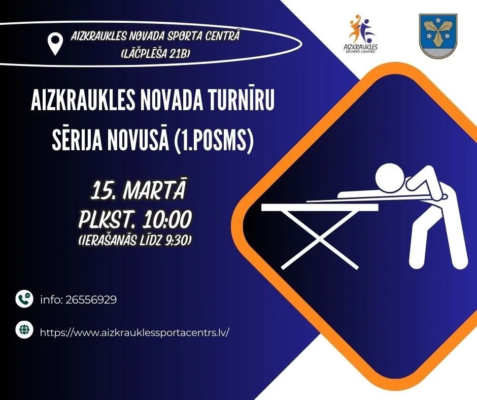 Aizkraukles novada turnīru sērija novusā (1.posms)