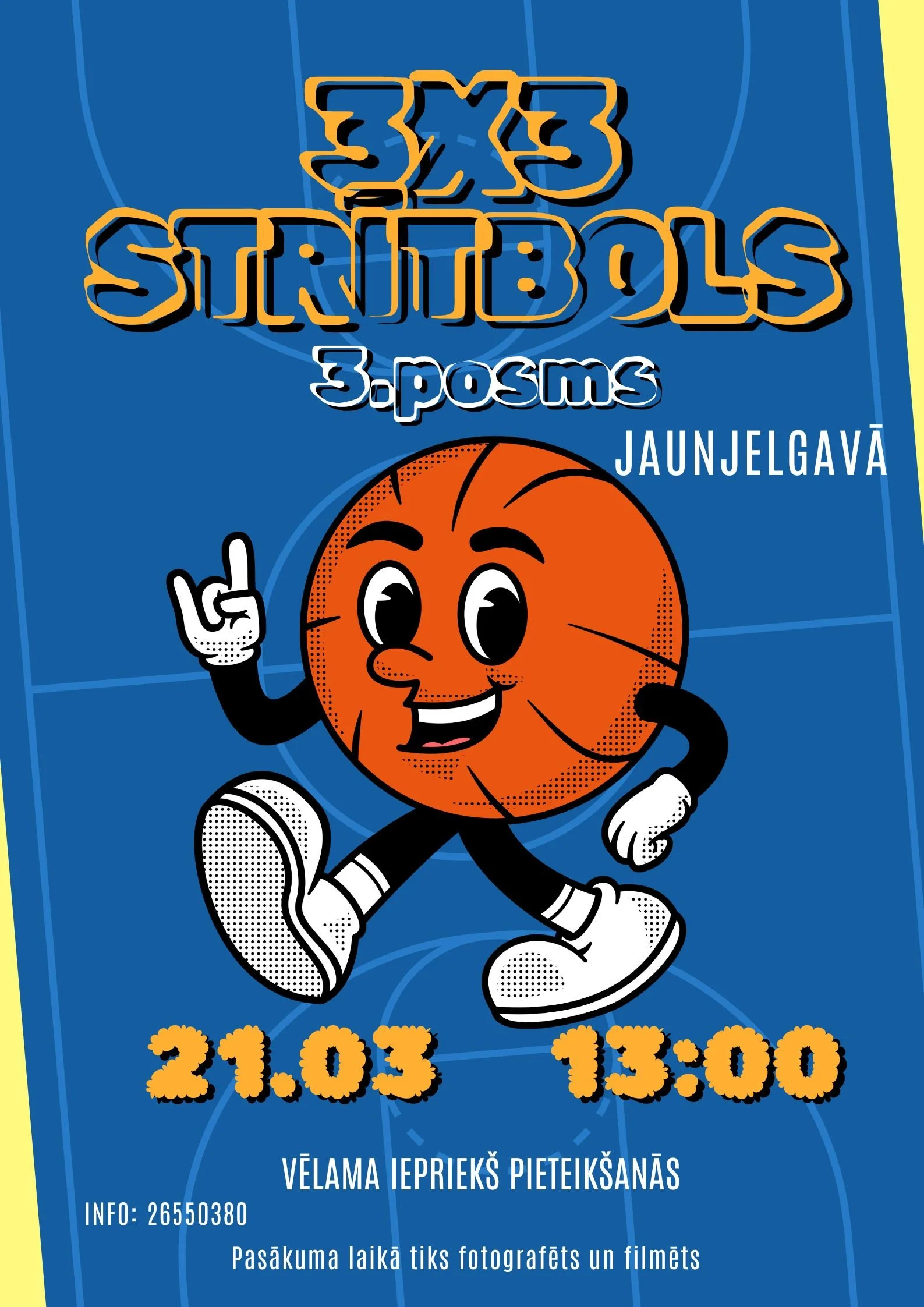 “3X3 strītbola turnīrs” 3. posms Jaunjelgavā