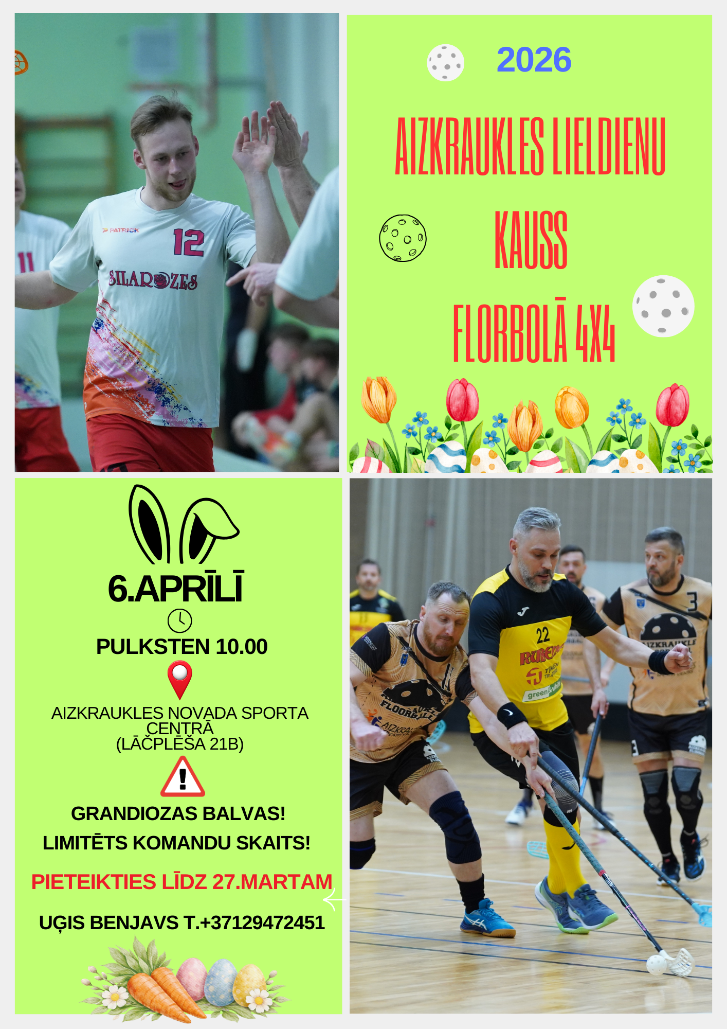 Aizkraukles Lieldienu florbols 4x4