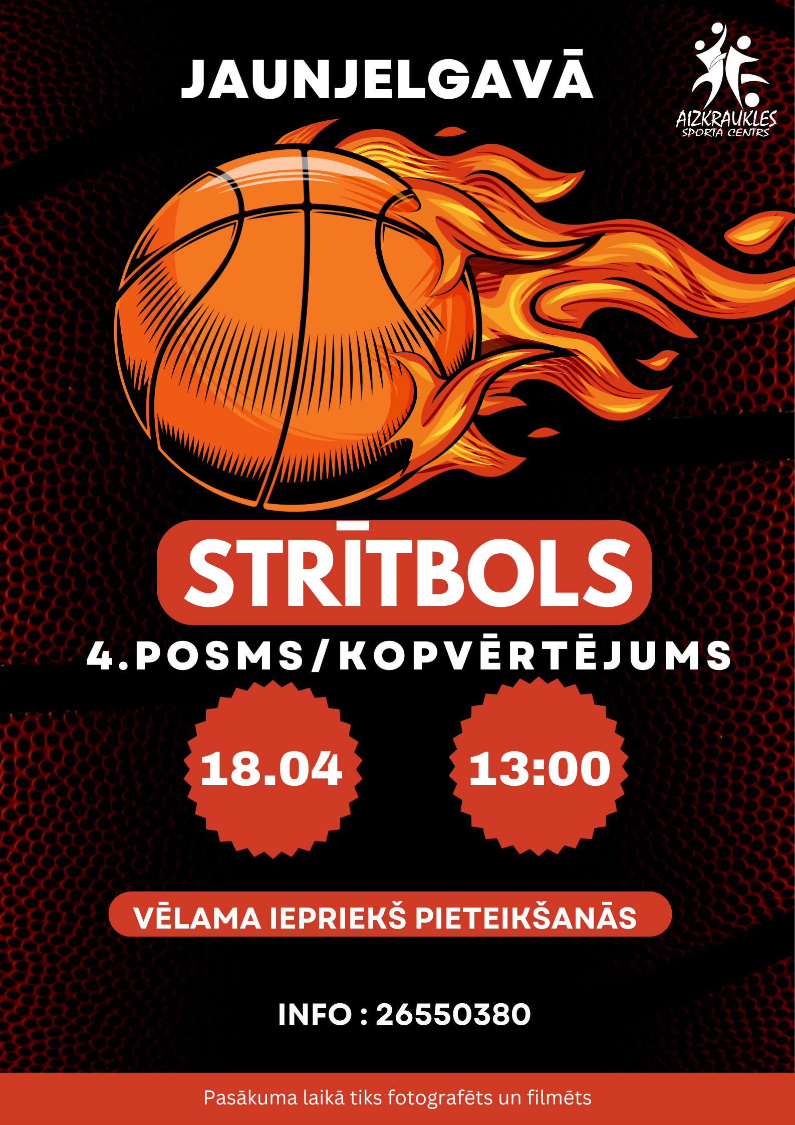 3X3 strītbola turnīrs Jaunjlgavā